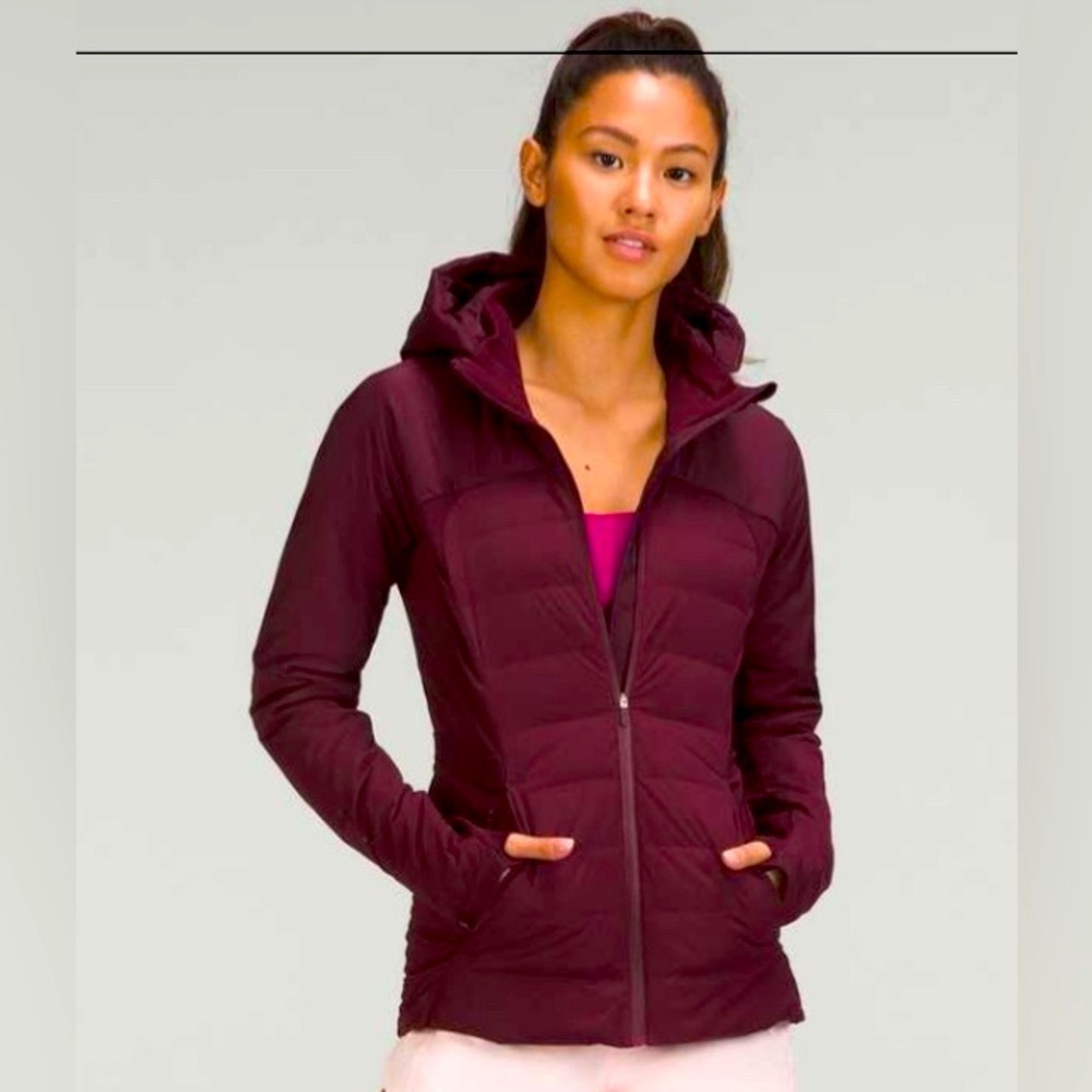Lululemon Down For It All Jacket (Cassis) - Size 14